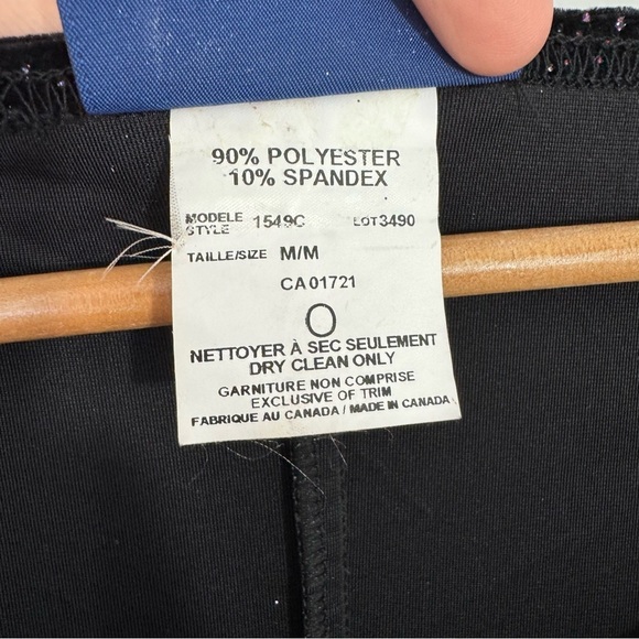 Vintage 90s Y2k Velvet Maxi Dress All-Over Sparkle Sz M Black Rainbow Bedazzled - Picture 12 of 12